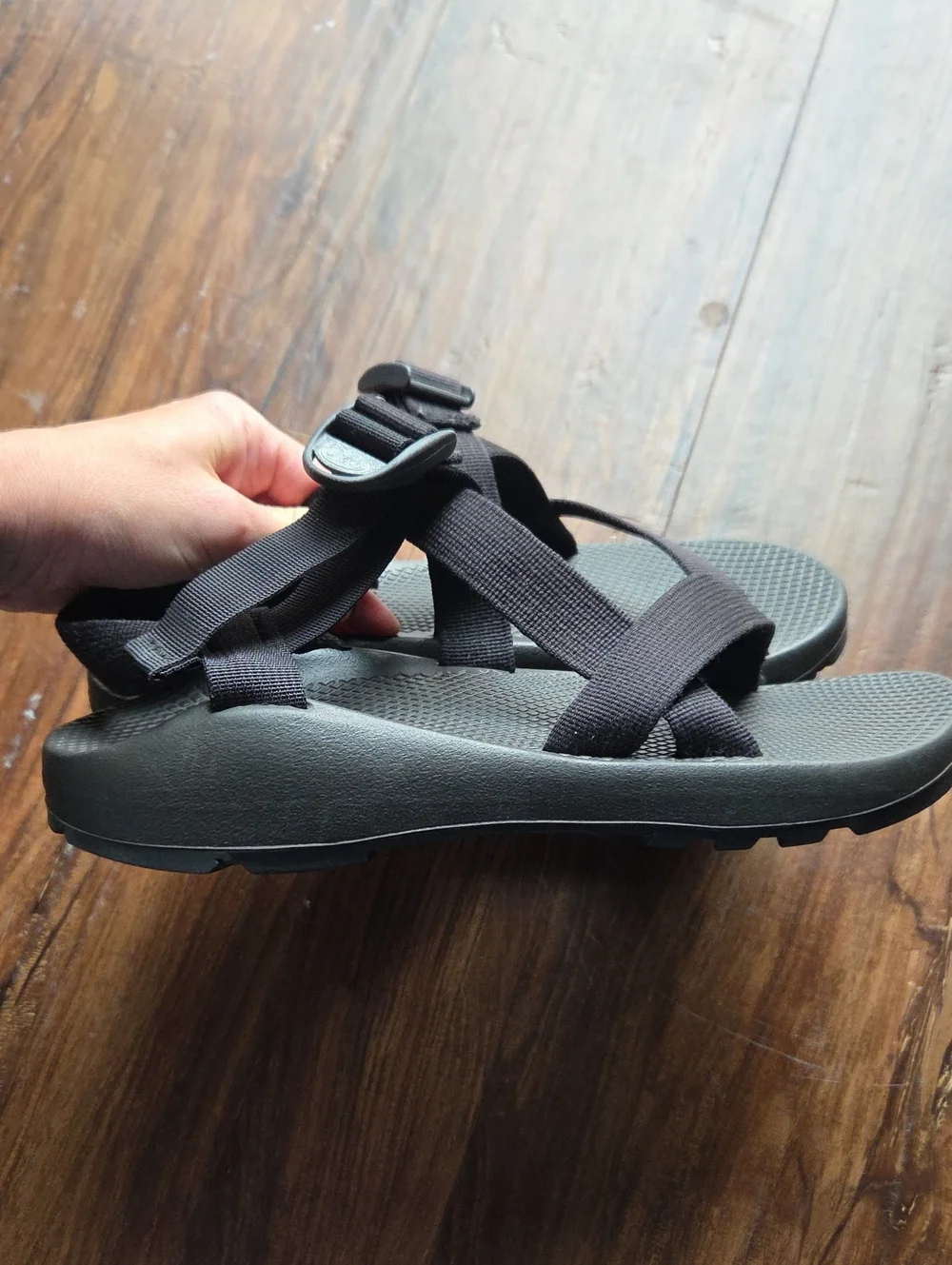 Chaco Men's Z/1 Black Sport Sandals with Adjustable Straps